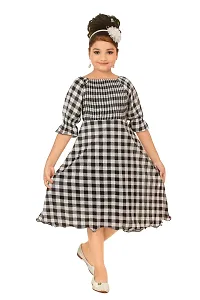 Classic Cotton Blend Dress for Kids Girls-thumb3