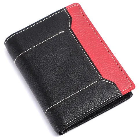 Classy Faux Leather Textured Two Fold Wallet