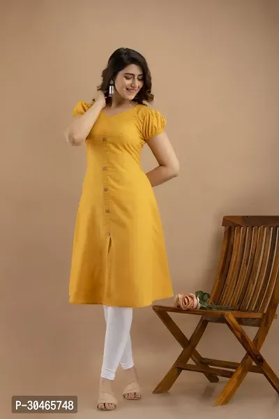 Stylish Cotton Blend Kurta For Women-thumb0