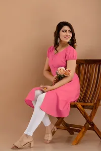 Stylish Cotton Blend Kurta For Women-thumb1