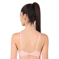 TAUSHI Women's Non Padded Wire Free Bra Solid Full Coverage Bra Combo -01-thumb3