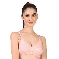 TAUSHI Women's Non Padded Wire Free Bra Solid Full Coverage Bra Combo -01-thumb4