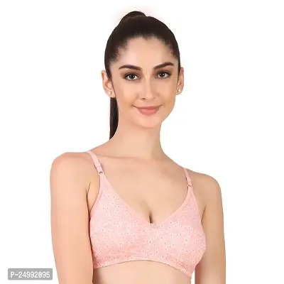 TAUSHI Women's Non Padded Wire Free Bra Solid Full Coverage Bra Combo -01-thumb5