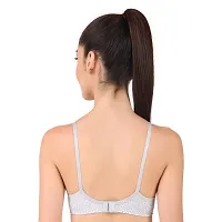 TAUSHI Women's Non Padded Wire Free Bra Solid Full Coverage Bra Combo -01-thumb3