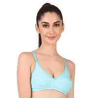 TAUSHI Women's Non Padded Wire Free Bra Solid Full Coverage Bra Combo -01-thumb4