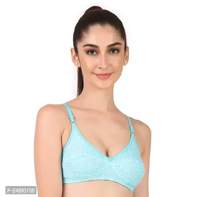 TAUSHI Women's Non Padded Wire Free Bra Solid Full Coverage Bra Combo -01-thumb5