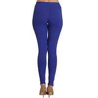 Groversons Super Soft Fabric, Non-Transparent, Ankle Length Leggings (Ankle-Royal-Blue-M)-thumb1