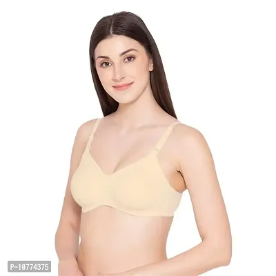 Groversons Paris Beauty Women?s Wirefree, Non-Padded, Nursing Bra with Adjustable Straps (BR50025-SKIN-34C)-thumb3