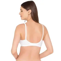 Groversons Paris Beauty Women's Poly Cotton Bra,Non-Padded-Non-Wired Full Coverage Bra (BR009-WHITE-40B)-thumb1