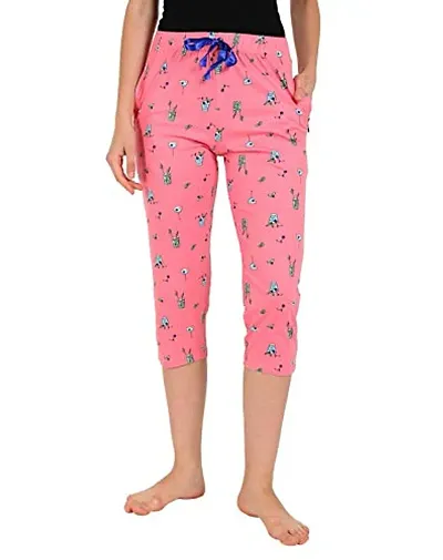 Groversons Paris Beauty Women Capri Pants-Pink