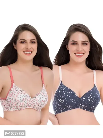 Buy GROVERSONS Paris Beauty Pack Of 2 Non Padded Seamless Bra