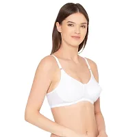 Groversons Paris Beauty Women's Non-Padded, Wirefree, Full-Coverage Bra (BR016-WHITE-32D)-thumb3