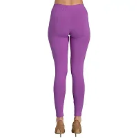 Groversons Super Soft Fabric, Non-Transparent, Ankle Length Leggings (Ankle-Lavender-XL)-thumb1