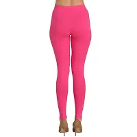 Groversons Super Soft Fabric, Non-Transparent, Ankle Length Leggings (Ankle-Fushia-L)-thumb1