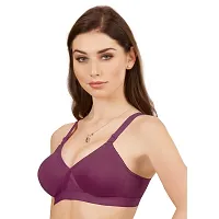 Groversons Paris Beauty Non Padded Wirefree Molded Cross Neck Full Coverage Bra- Pack of 2-thumb4