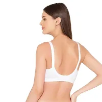 Groversons Paris Beauty Women?s Cotton Rich Non-Padded Wireless Smooth Super Lift Full Coverage Bra (BR005-WHITE-34B)-thumb1