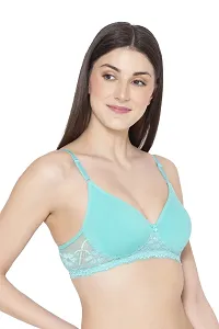 Groversons Paris Beauty Women Full Coverage Everyday LACE Bra Green-thumb1
