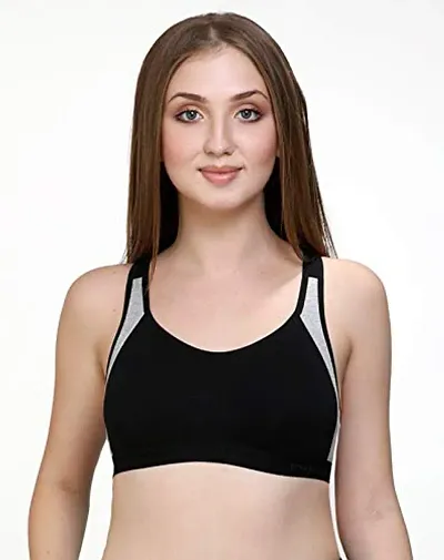 Groversons Paris Beauty Sports Bra-Black