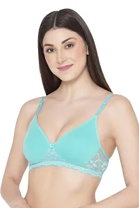 Groversons Paris Beauty Women Full Coverage Everyday LACE Bra Green-thumb2