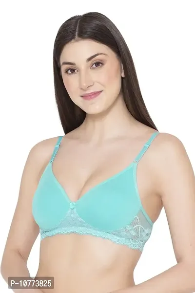 Groversons Paris Beauty Women Full Coverage Everyday LACE Bra Green-thumb3