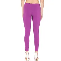 Groversons Super Soft Fabric, Non-Transparent, Ankle Length Leggings (Ankle-Striking-Purple-L)-thumb1