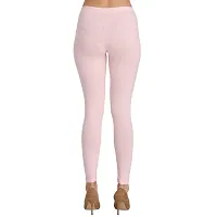 Groversons Super Soft Fabric, Non-Transparent, Ankle Length Leggings (Ankle-Pink-L)-thumb1