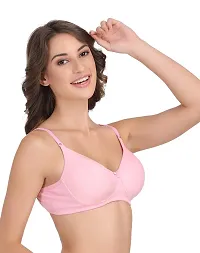 Groversons Paris Beauty Beautiful Basic Soft Padded Non Wired T-Shirt Bra Pink-thumb1