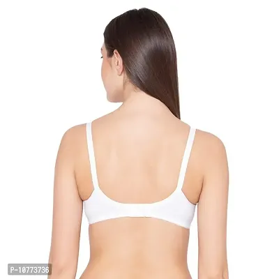 Groversons Paris Beauty Women?s Wirefree, Non-Padded, Nursing Bra with Adjustable Straps (BR50024-WHITE-44B)-thumb2