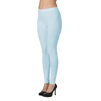 Groversons Super Soft Fabric, Non-Transparent, Ankle Length Leggings (Ankle-Sky-M)-thumb3