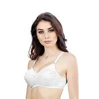 Groversons Paris Beauty Non Padded Non Wired Full Coverage Plus Size Bra with Fancy lace-thumb1