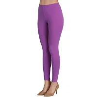 Groversons Super Soft Fabric, Non-Transparent, Ankle Length Leggings (Ankle-Lavender-XL)-thumb2