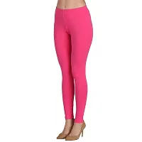 Groversons Super Soft Fabric, Non-Transparent, Ankle Length Leggings (Ankle-Fushia-L)-thumb2