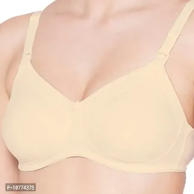 Groversons Paris Beauty Women?s Wirefree, Non-Padded, Nursing Bra with Adjustable Straps (BR50025-SKIN-34C)-thumb5