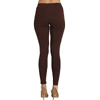 Groversons Super Soft Fabric, Non-Transparent, Ankle Length Leggings (Ankle-Coffee-XXL)-thumb1