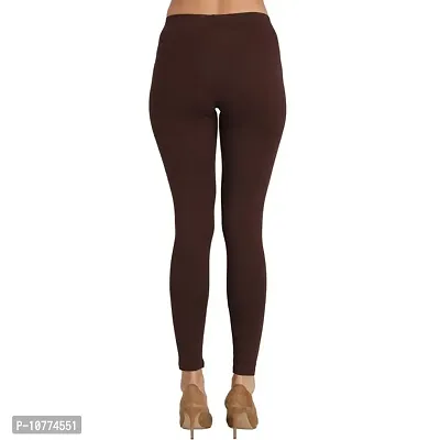 Groversons Super Soft Fabric, Non-Transparent, Ankle Length Leggings (Ankle-Coffee-XXL)-thumb2