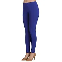 Groversons Super Soft Fabric, Non-Transparent, Ankle Length Leggings (Ankle-Royal-Blue-M)-thumb3