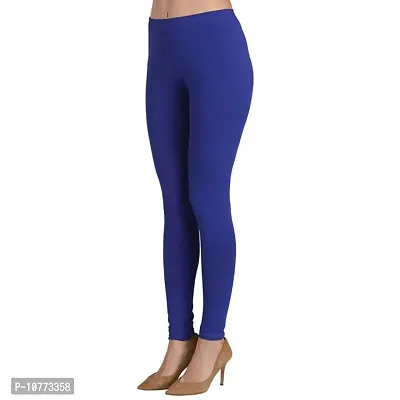 Groversons Super Soft Fabric, Non-Transparent, Ankle Length Leggings (Ankle-Royal-Blue-M)-thumb4