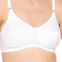 Groversons Paris Beauty Women's Non-Padded, Wirefree, Full-Coverage Bra (BR016-WHITE-32D)-thumb4