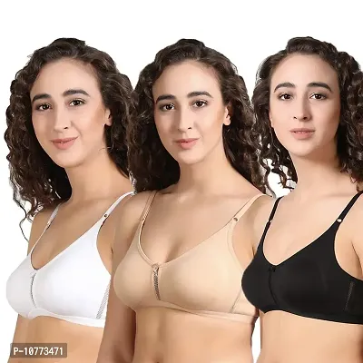 Buy Groversons Paris Beauty Non Padded Bra Combo Pack of 3 Online