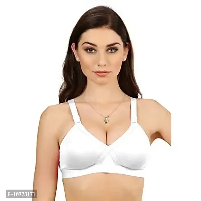 Groversons Paris Beauty Cotton Solid Non Padded T-Shirt Bra for