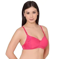 Groversons Paris Beauty Women's Padded, Non-Wired, Multiway, T-Shirt Bra with lace (BR118)-thumb2