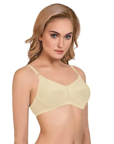 Groversons Paris Beauty Full Support Non Padded Non Wired Plus Size Basic Bra