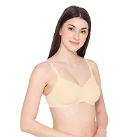 Groversons Paris Beauty Women?s Wirefree, Non-Padded, Nursing Bra with Adjustable Straps (BR50025-SKIN-34C)-thumb3