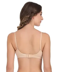 Groversons Paris Beauty Beautiful Basic Soft Padded Non Wired T-Shirt Bra Beige-thumb1