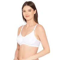 Groversons Paris Beauty Women's Non-Padded, Wirefree, Full-Coverage Bra (BR016-WHITE-32D)-thumb2