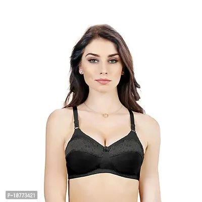 Groversons Paris Beauty Women's Cotton Non Padded Wire Free T-Shirt Bra (Trinity-Combo-2_Multicolor_44B)-thumb5