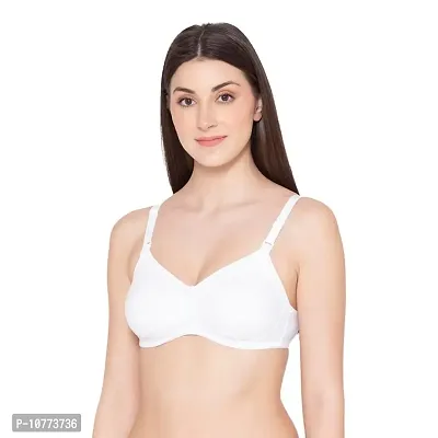 Groversons Paris Beauty Women?s Wirefree, Non-Padded, Nursing Bra with Adjustable Straps (BR50024-WHITE-44B)-thumb0