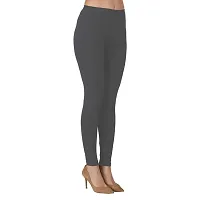 Groversons Super Soft Fabric, Non-Transparent, Ankle Length Leggings (Ankle-Dark-Grey-L)-thumb2