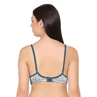 Groversons Paris Beauty Women's Printed Everyday T-Shirt Bra, Comfortable, Non-Padded with Seam, Providing a Natural Curvy Shape (BR108-BLUE-30C)-thumb1