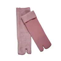 Missby#174; Multicolour Velvet Fleece Fur Winter Thermal Thumb socks for Women, Men and Girls (Pack of 5 Pairs)-thumb4